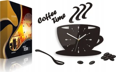 Produktbild von ModernClock, Küchenuhr, Uhrentasse, Wanduhr, wanduhr, braun, 64cm x 43cm, DIY