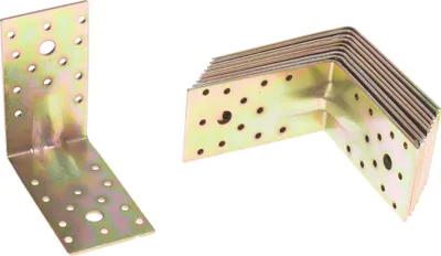 Produktbild von Aqbau® Schwerlast-Winkelverbinder mit Sicke 100x100x55mm Winkelverbinder 10stk.