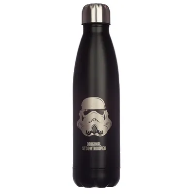 Produktbild von The Original Stormtrooper wiederverwendbare isolierte Edelstahl Trinkflasche 500ml - Schwarz