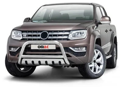 Image de Pare-Buffle Avant Pour VW Amarok 2016-2020 Argent en Acier Inoxy
