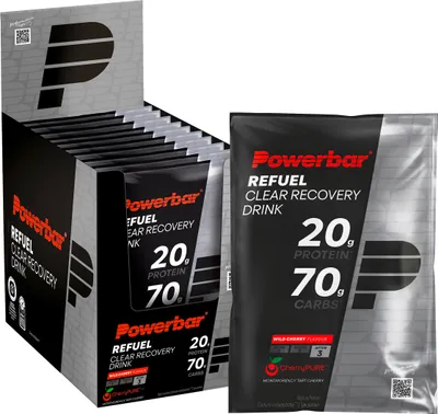 Produktbild von Powerbar Refuel Clear Recovery Energy-drink Einzeldosis-box Wilde Erdbeeren 100g 10 Einheiten Durchsichtig Durchsichtig One Size