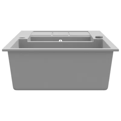 Obrázek produktu pro vidaXL Granitový dřez Double Bowl Grey