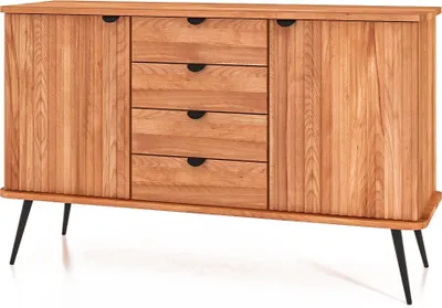 Productafbeelding van Kommode KULA, gemaakt van massief hout, met een natuurlijke olieafwerking
