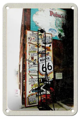 Produktbild von Blechschild Reise 12x18cm USA Los Angeles Schild Route 66 US Schild