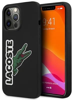 Zdjęcie produktu dla Etui Lacoste Head Crocodile do iPhone 13 Pro czarny