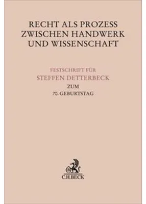 Zdjęcie produktu dla Recht als Prozess zwischen Handwerk und Wissenschaft