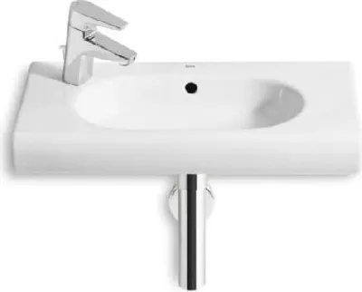 Zdjęcie produktu dla Roca Meridian - Umywalka 600x320 mm, z przelewem, z otworem na baterię, biała A32724X000