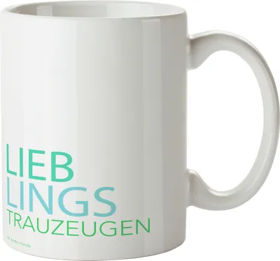 Produktbild von Mr. & Mrs. Panda Kaffeebecher Trauzeugen - Weiß - Geschenk, Keramiktasse, Geschenkidee, Dankeschön, Becher, Kaffeetasse, Teetasse, Braut, Tasse, Spruch, Kirche, Bräutigam