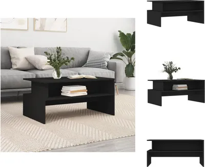 Produktbild von vidaXL Couchtisch Schwarz 90x55x42,5 cm Holzwerkstoff -  Couchtische