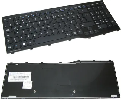 Produktbild von Trade-Shop Premium Laptop-Tastatur / Notebook Keyboard Ersatz Deutsch QWERTZ mit Rahmen für Fujitsu-Siemens Lifebook A552 AH552 ersetzt CP611954-01