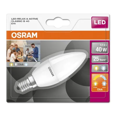 Image de Osram Classic - 5 W - E14 - A+ - 470 lm - 15000 h - Blanc froid - Blanc chaud
