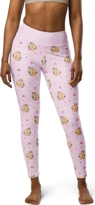Produktbild von Mr. & Mrs. Panda Sport-Leggings Bären Liebe Größe L - Rosa - Geschenk, Yoga-Hose, Verknallt, Kuscheln, Bär, Hochzeitstag, Verlobung, Leggins, High-Waist-Hose, Leggings