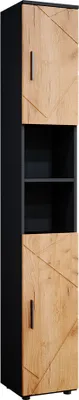 Produktbild von Vicco Koupelnová skříňka Irma, 30 x 192 cm, Antracit/Zlatý mocný dub