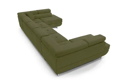 Produktbild von Ecksofa mit Schlaffunktion und Bettkasten PASTI XXL U-Form, Couch, Eckcouch für Ihr Wohnzimmer, Boucle Quelle 38