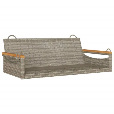 Obrázok produktu pre vidaXL Závesná lavica sivá 109x62x40 cm polyratan