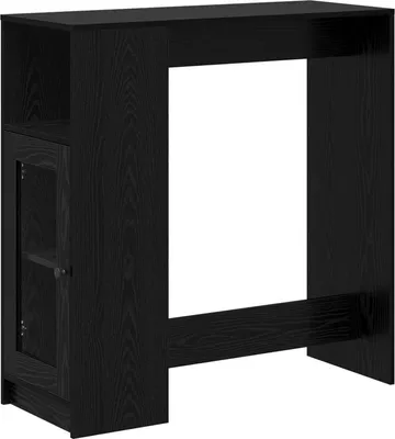 Produktbild von vidaXL Bartisch Schwarz Eichen-Optik 101 x 40 x 103,5 cm Holzwerkstoff