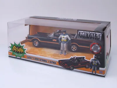 Produktbild von Batmobile Batman Classic Series 1966 mit Figuren Modellauto 1:24 Jada Toys