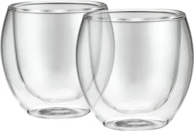 Produktbild von Doppelwandiges Glas, stoß- und temperaturbeständig, 100 ml, 2 Stück
