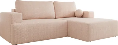 Produktbild von MIRJAN24 Ecksofa Mivo, Wohnzimmmer L-Form mit Schlaffunktion und Bettkasten (Farbe: Trilla 222.04, Seite: Rechts)