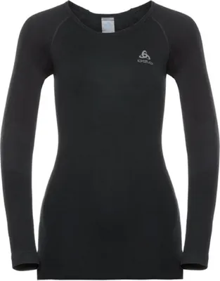 Productafbeelding van ODLO Shirt Ronde Hals Lange Mouwen PERFORMANCE WARM ZWART XS