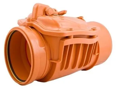 Obrázok produktu pre airfit Rückstauklappe DN 125, rotbraunmit zusätzlichem Handverschluss