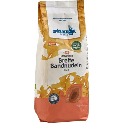 Produktbild von Spielberger Breite Bandnudel 18mm demeter 500g