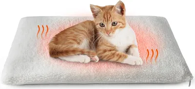 Produktbild von Selbstheizende Decke fš¹r Katzen & Hunde, Katzenbett Flauschig & Weich, Heizdecke Katze, Katzen W?rmedecke, Selbstw?rmende katzendecke 60 x 45 cm