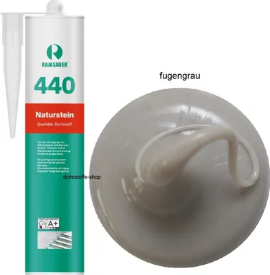 Zdjęcie produktu dla Ramsauer 440 Silikon do kamienia naturalnego 1K 310 ml kartusz szary