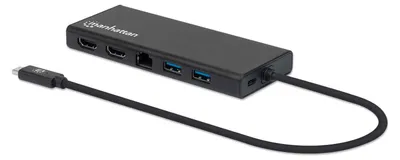 Immagine prodotto di Manhattan 152747 Manhattan USB3.2 Gen1 USB-C auf Dual-HDMI Multiport-Adapter
