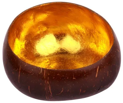 Produktbild von Kokosschale in gold oder silber, Farbe:gold