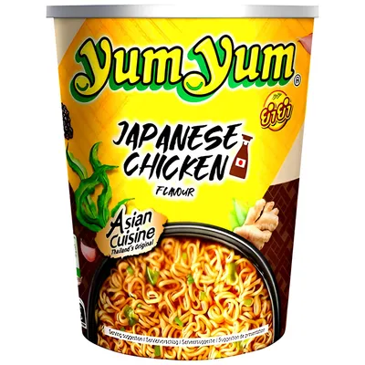 Produktbild von Yum Yum Cup Instant Noodles Japanese Chicken Shoyu 12er Pack (12 x 70g)