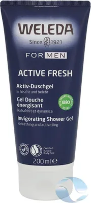 Produktbild von Weleda Active Fresh Rosmarin 3in1 Duschgel für Männer und alle Hauttypen, 200 ml, 100% natürlichen Ursprungs