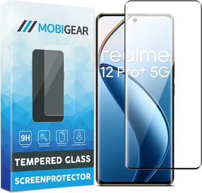 Produktbild von Mobigear Premium  Realme 12 Pro Plus Panzerglas Gehärtetes Glas Displayschutz - Hüllenfreundlich