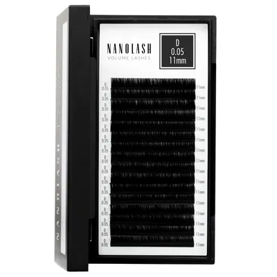 Image de Extensions de cils volume Nanolash - 0.05 D curl 11mm