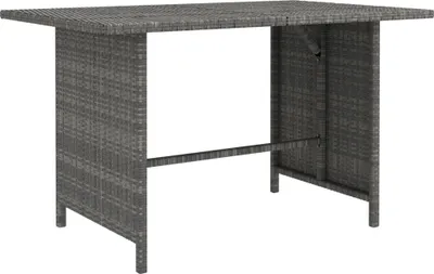 Obrázek produktu pro Zahradní jídelní stůl šedý 110 x 70 x 65 cm polyratan