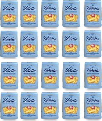 Produktbild von 20x Voiello Lo Zito Doppia Rigatura n°128 Pasta 100% Italienischer Weizen 500g Teigwaren aus Hartweizengrieß Bronze-Zeichnung