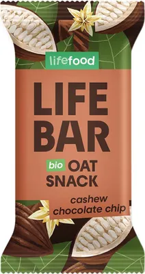 Image de BARRE D'AVOINE AUX PÉCURES DE CHOCOLAT SANS GLUTEN40 g - LIFEFOOD