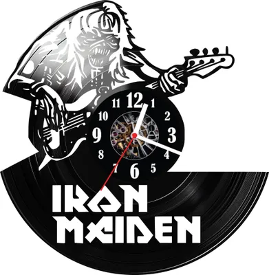 Zdjęcie produktu dla Zegar ścienny z płyty winylowej Iron Maiden 1488.14