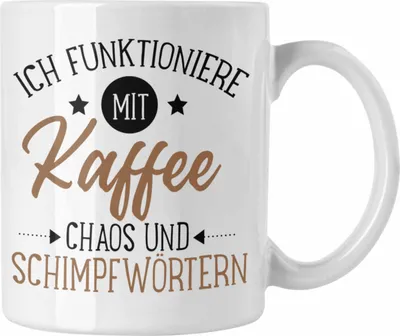 Produktbild von Trendation - Lustige Tassen Für Frauen Männer Sprüche Geschenk Spruch für Büro Vater Geschenk (Weiß)