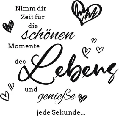 Produktbild von Wandtattoo nimm dir Zeit für die schönen Momente Sprüche Wandsticker