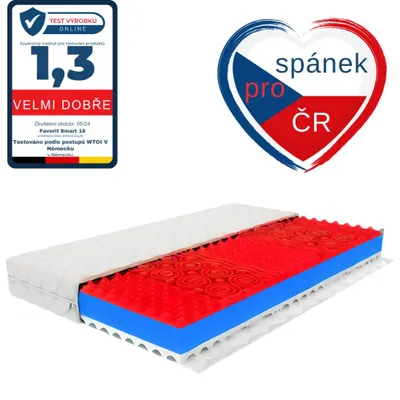 Obrázek produktu pro hERZtal Oblíbenec Smart 18, 7-zónový, otočná matrace, prodyšný