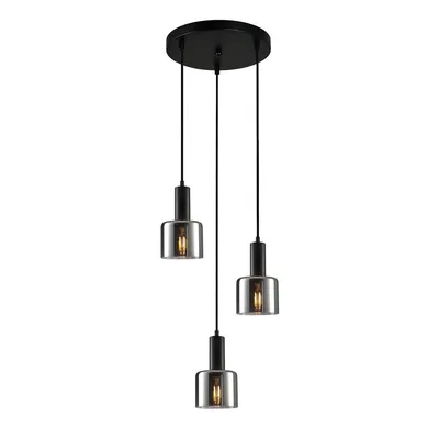 Immagine prodotto di Italux Santia lampadario moderno nero PND-65342-3A-BK+SG