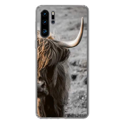 Produktbild von MuchoWow® Handyhülle Schutzhülle Hülle für Huawei P30 Pro Schottische Highlander - Kühe - Natur Silikon Softcase Handy Hülle - Schutzdeckel