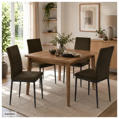 Produktbild von Esszimmerstuhl Finn Cordstoff Braun