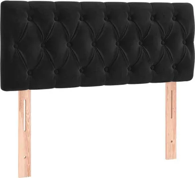 Produktbild von Kopfteil Schwarz 90x7x78/88 cm Samt