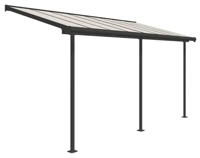 Produktbild von Palram - Canopia Aluminium Terrassenüberdachung Sierra Anthrazit 228x448x300 cm