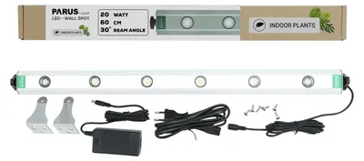 Produktbild von Parus by Venso Wall Spot 60cm, Abstrahlwinkel 30°, LED Wachstumslampe, Grow Light für Zimmerpflanzen und Grünpflanzen, Fassaden- und Wandbegrünung