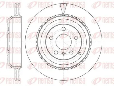 Produktbild von 2x REMSA Bremsscheibe 61031.10 hinten passend für MERCEDES-BENZ M-Klasse (W164)