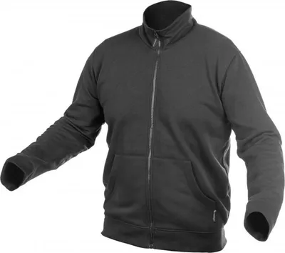Produktbild von Högert Schwarze Sweatjacke "Brend" 300D Oxford M