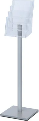 Produktbild von Showdown Prospektständer MB - 4x DIN A4 - Aluminium - Silber